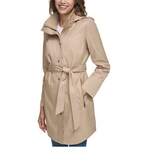 CALVIN KLEIN Beige Belted Trench Coat